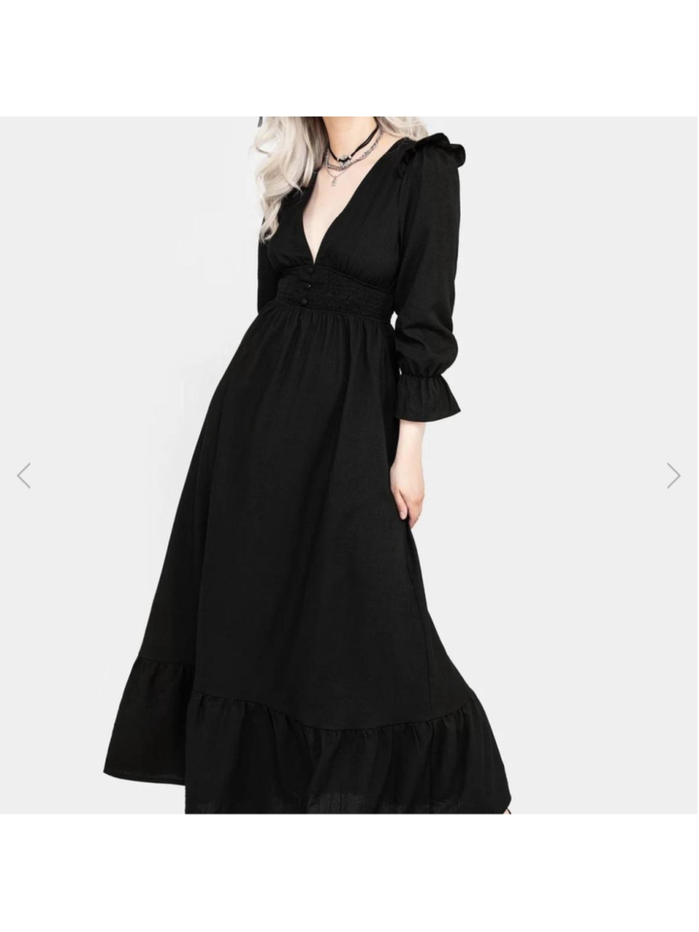 Disturbia Secrecy Frill Maxi Dress